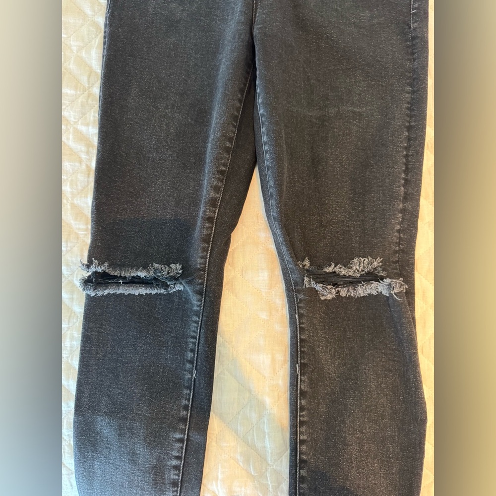MOTHER Black Lace Detail Jeans - Picture 9 of 13